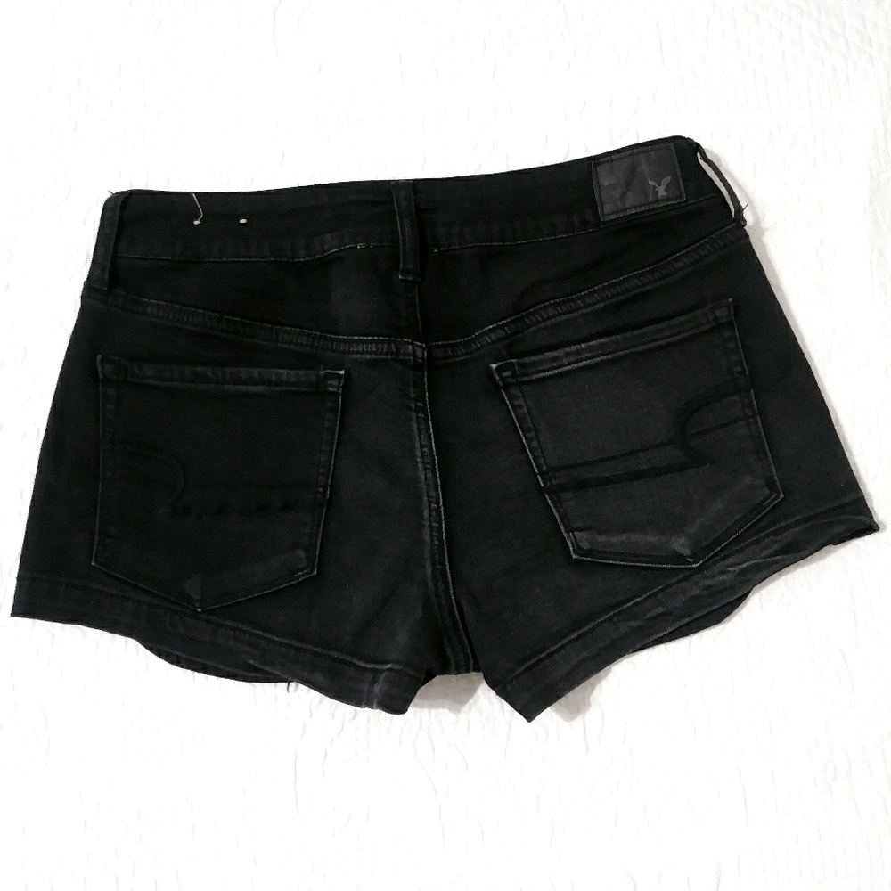 🆕 American Eagle Super Super Stretchy Black Shorts. NWOT - Picture 5 of 7